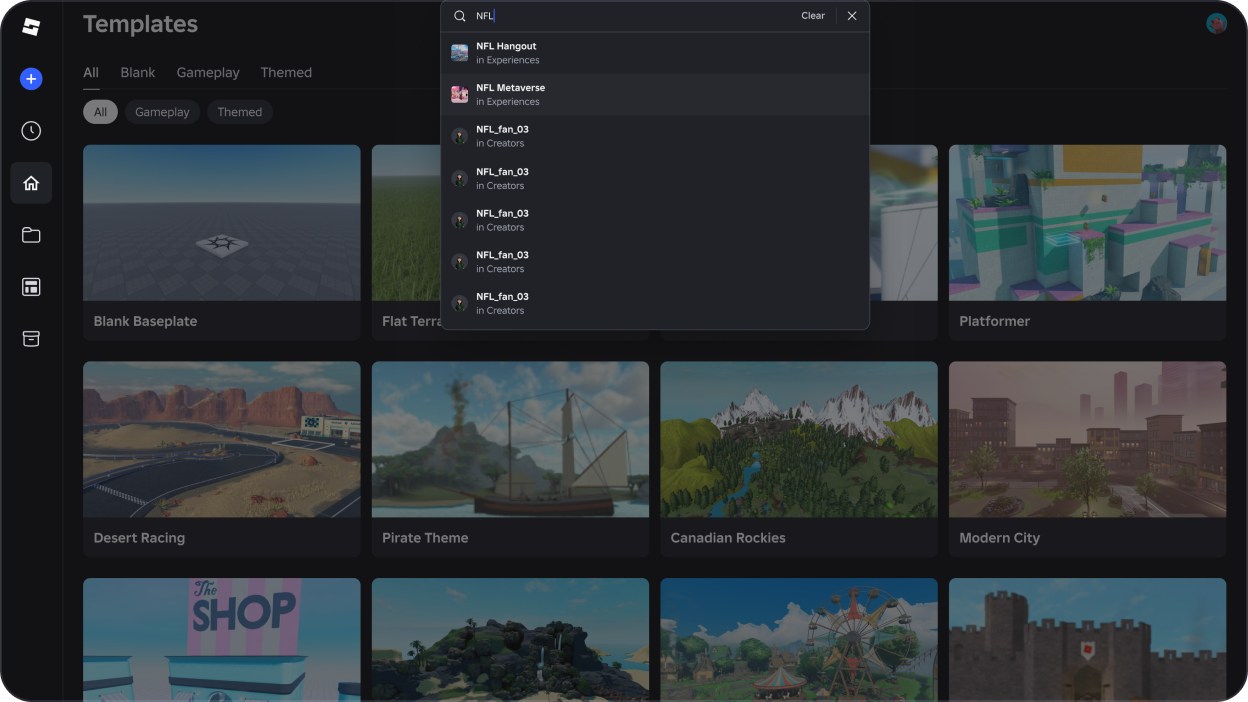 Studio Start Page detail